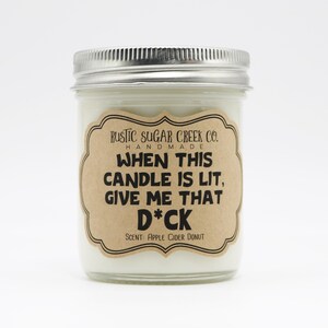 When This Candle is Lit Give Me That Dick Candle Gift for Men Naughty ...