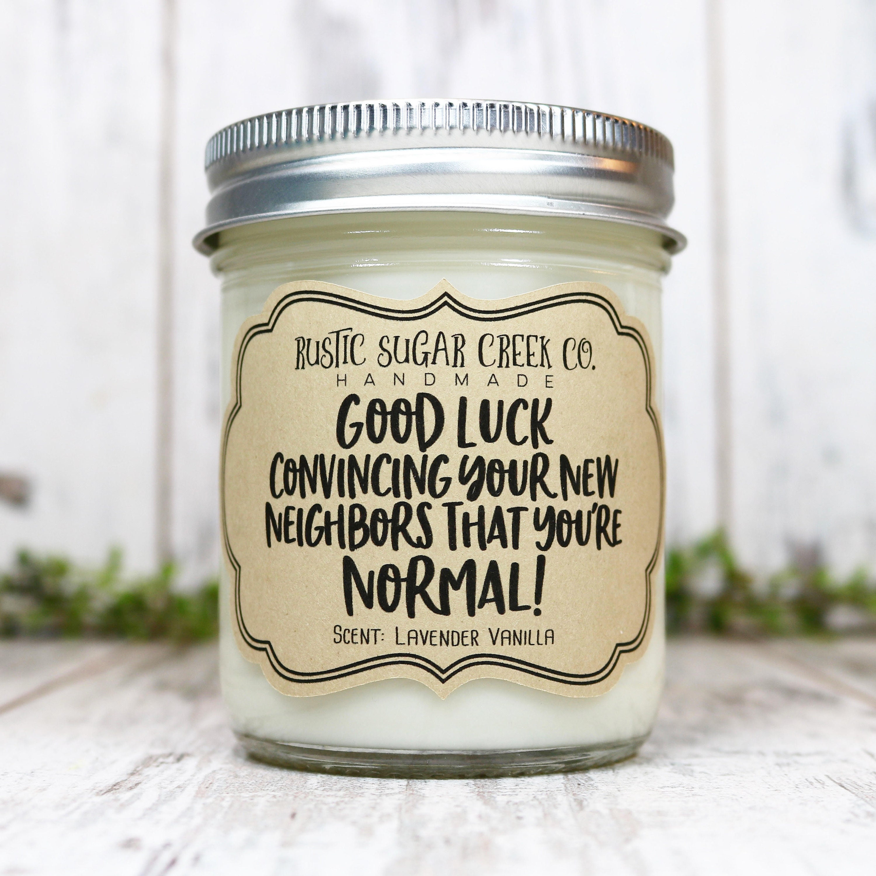 Gift for Neighbor Moving Away Neighbor Leaving Gift Soy Candle Personalized  Gift Good Luck Gift for Neighbor Best Neighbors 