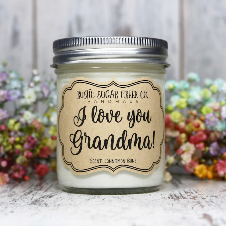I Love You Grandma Candle Gifts for Grandma Gift Mothers Day Etsy