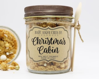 Christmas Cabin Crumble Soy Wax Melts For Warner: Holiday Scented Wax Melt, Home Fragrance