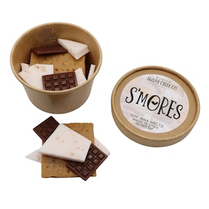 S&#39;mores Brittle Wax Melts: Graham Cracker, Chocolate, Marshmallow Scented
