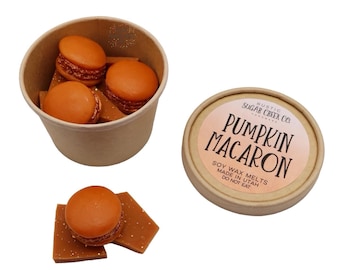 Pumpkin Macaron Brittle Scented Wax Melts For Warmer: Fall Wax Melt, Cookie, Bakery