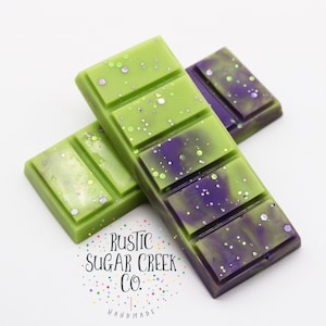 Violet Lime Snap Bars Wax Melts Farmhouse Melts For Gifts Clamshell Melts Soy Candle Melts Wax Warmer Melts Wax Cubes Valentines Day image 1