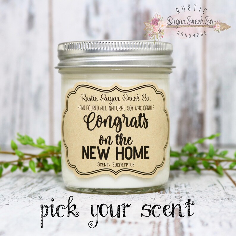 Congrats on the New Home Candle Gift for New Home New Home Etsy