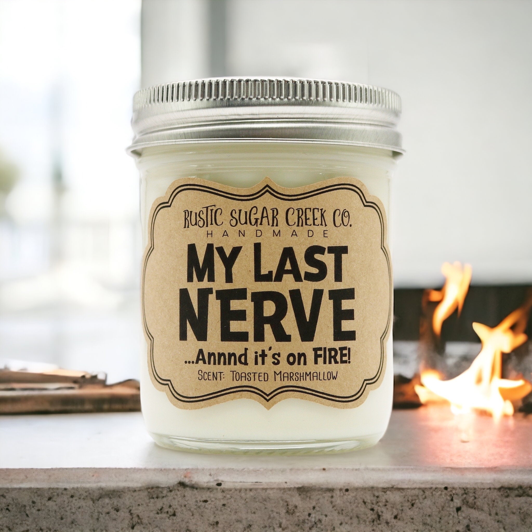 My Last Nerve Candle, Best Friend Birthday Gifts, Stress Relief Gift For Her, Gift For Friend, Friendship Gift, Anxiety Relief Gift, IDGAF