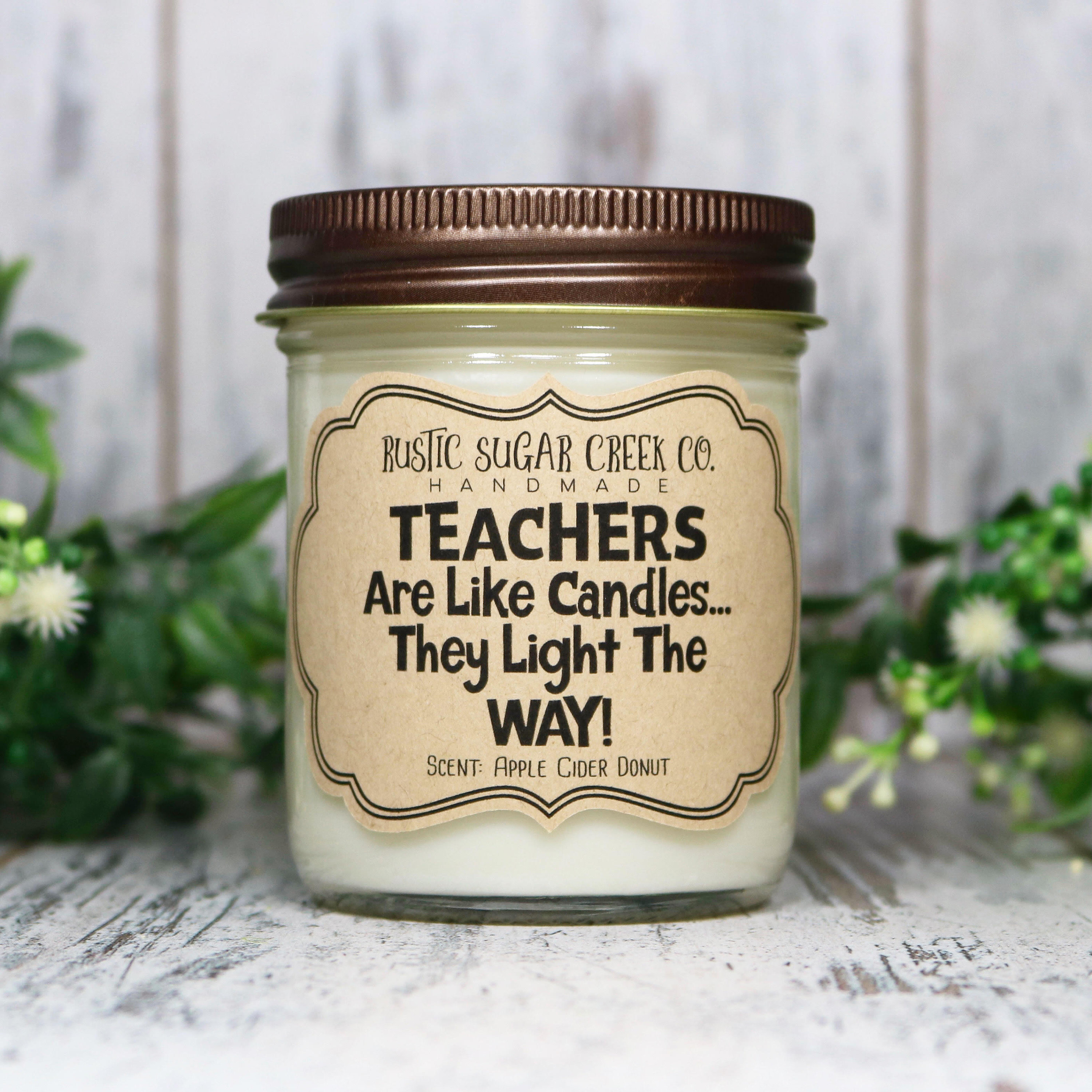 Teachers Are Like Candles Candle Teacher Gifts for Women Etsy