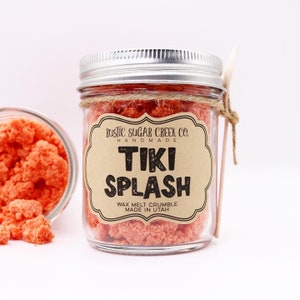 Tiki Splash Wax Melt Crumble Fruity Tropical Scented Wax Melt For Warmer Summer Wax Melts For Gifts Fruit Gift Citrus Wax Melt Crumble