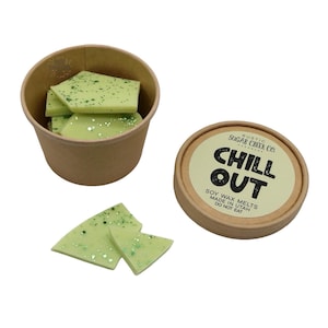 Chill Out Snap Bars Cera fragile che si scioglie per scaldare Cera alla menta verde che si scioglie Aromaterapia Sollievo dallo stress Cura di sé Cera all&#39;eucalipto che si scioglie Profumata alla menta
