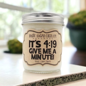 It’s 4:19 Give Me A Minute Candle Friendship Gift For Best Friend Birthday Gifts For Her Friend Gift Marijuana Gifts 420Gifts Stoner Gifts