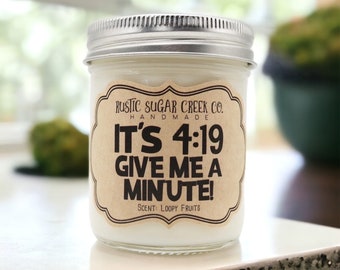 It’s 4:19 Give Me A Minute Candle Friendship Gift For Best Friend Birthday Gifts For Her Friend Gift Marijuana Gifts 420Gifts Stoner Gifts