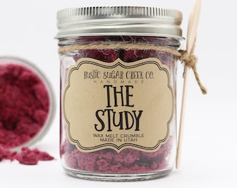 The Study Crumble Soy Wax Melts: Bookish Merch, Gifts For Book Lover, Library