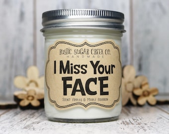 I Miss Your Face Candle Friendship Gifts Best Friend Gifts Friend Gift Miss You Gift Best Friend Birthday Gifts For Friend Long Distance