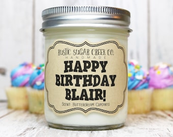 Custom Happy Birthday Candle Personalized Name Birthday Gifts For Her Birthday Gift For Him Birthday Gift For Best Friend Candle Birthday