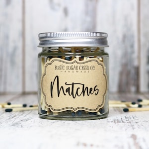 Matches In Jar & Match Striker Black Tip Matches And Striker Matches Holder Striker Matches In A Bottle Candle Matches Decorative Matches