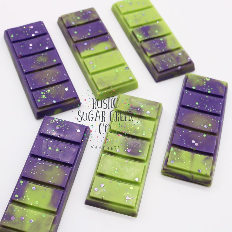 Violet Lime Snap Bars Wax Melts Farmhouse Melts For Gifts Clamshell Melts Soy Candle Melts Wax Warmer Melts Wax Cubes Valentines Day image 5