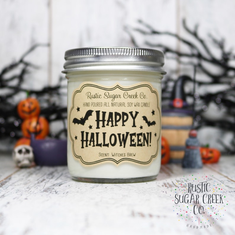 Spooky Candle Witch Decor Halloween Candles Halloween Decor Happy Halloween Candle Halloween Gifts