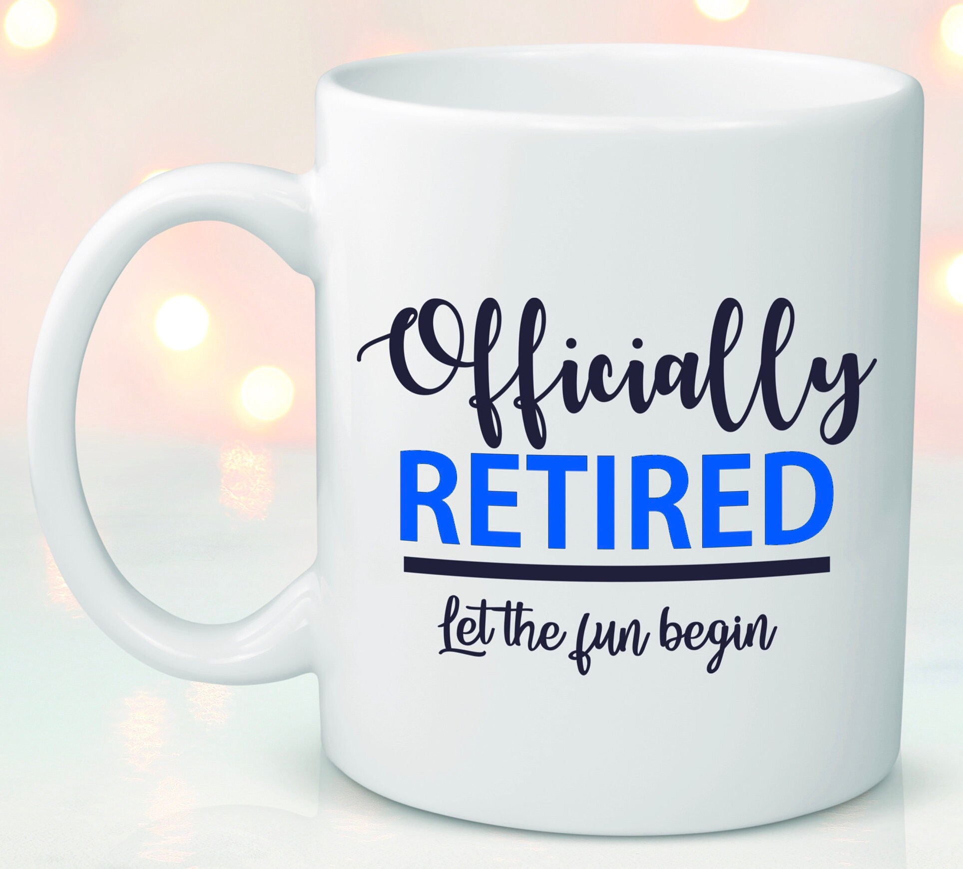 Officially Retired Mug / Coffee Mug Retirement / Coffee Tea | Etsy