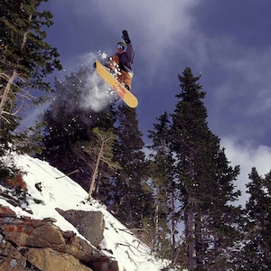 Joe Curtes Snowboard 90-tals Jon Foster Foto 18x24 specialtryck