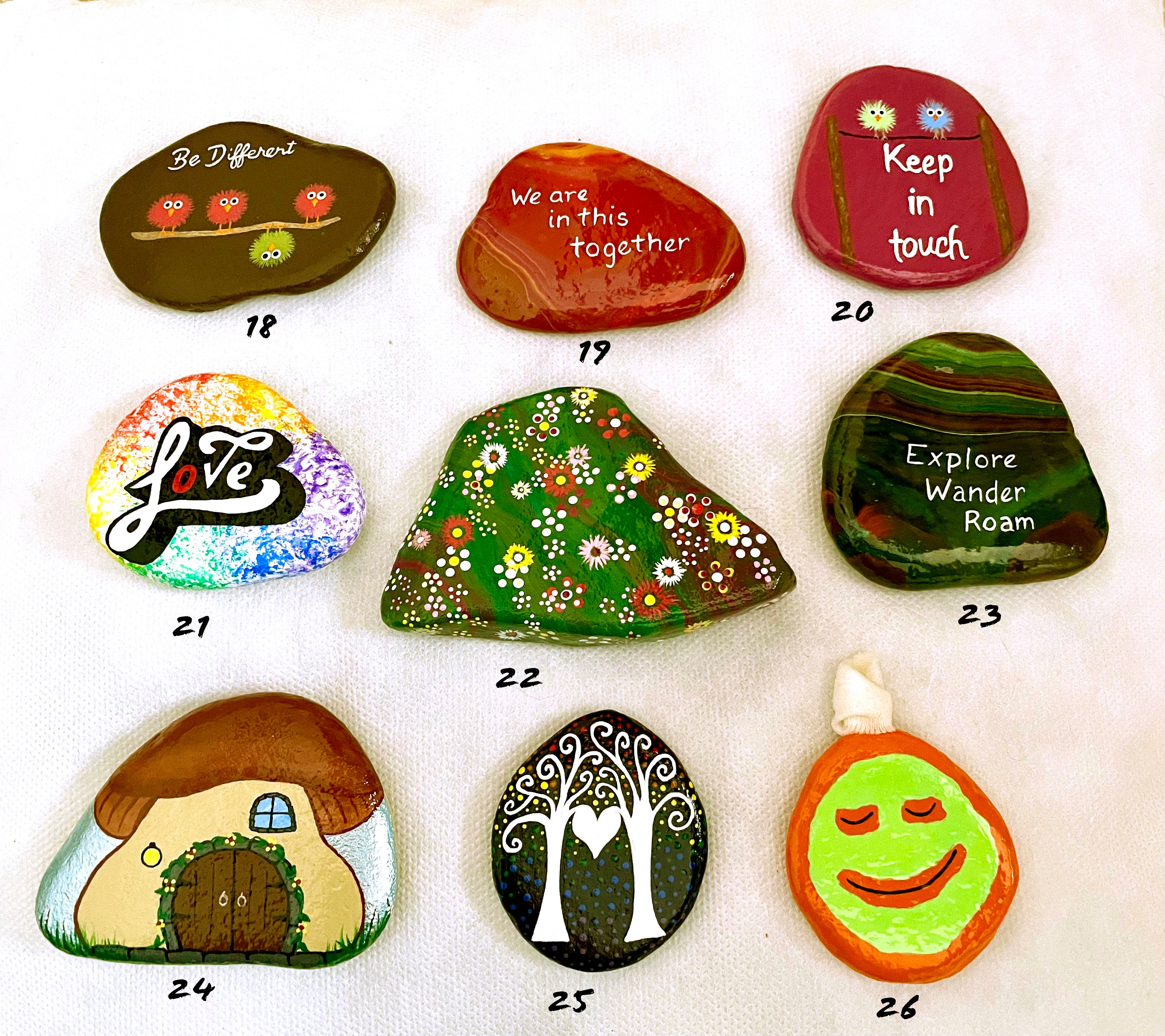 Super SALE Painted Rocks 26 Varieties of Painted Rocks SALE Etsy