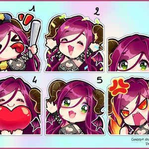 Stickers Holographiques Chibi Yemetis | Autocollants Kawaii, Décoration, Papeterie