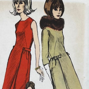 Vogue 6548 - 1960s A-line Dress Pattern With Front Panel and Side Gathers - Size 10 (31") - Uncut (FF) - Etsy Vogue 6548 - 1960s A-line Dress Pattern With Front Panel and Side Gathers - Size 10 (31") - Uncut (FF) - Etsy