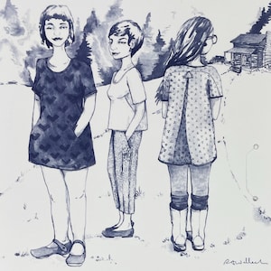 Blueprints For Sewing - Cabin Shirt or Shift Dress Sewing Pattern with French Darts and Kimono Sleeves - Size A-J (32-46") - Uncut (FF)