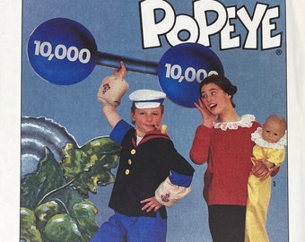 Simplicity 8831 - Youth Popeye and Olive Oyl Costume Pattern - Size 6-8 (25-27") - Cut