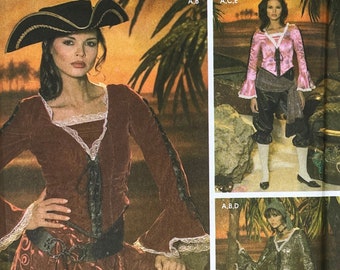 Simplicity 4914 - Women's Pirate Costume Pattern - Size 14-22 (36-44") - Uncut (FF)