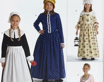 Simplicity 3725 - Child's Revolutionary Pioneer Costumes - Size 3-6 (22-25") - Uncut (FF)