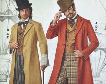 McCall's 8185 - Men's Victorian Steampunk Costume Pattern - Size S-L or Size XL-XXXL - Uncut (FF)