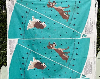 1961年 「わんわん物語」スカーフ Walt Disney,s 1961年 「わんわん物語」スカーフ Walt Disney,s 1961年