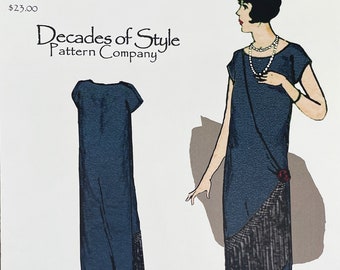 Decades of Style 2501 - 1925 Fringe Front Dress Pattern - Size A (30-34") - Uncut (FF)