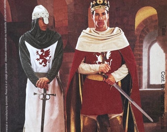 McCall's 3658 - Medieval King and Knight Costume Pattern - Size S-M (34-40") - Uncut (FF)