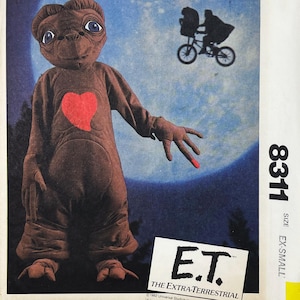 McCall's 8311 Kleinkind E.T. 80er Jahre Film Kostüm Schnittmuster - ungeschnitten Größe S (54-59 cm)