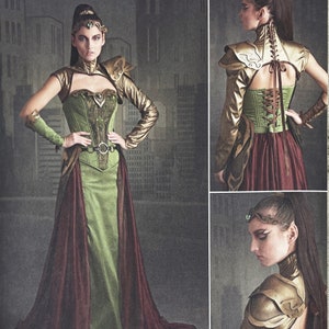 Simplicity 8363 - Fantasy Ranger Costume Pattern with Cosplay Foam Armor - Size 6-14 or Size 14-22 - Uncut (FF)