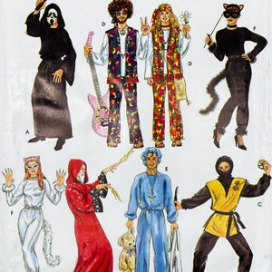 Simplicity 8871 - Patrón de costura para disfraz de gato, mago, bebé, ninja y hippie - Tallas XS-XL (30-48") - Sin cortar (FF)