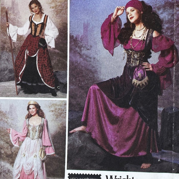 Simplicity 9966 - Princess, Medieval Wench and Fortune Teller Costume Pattern - Size 6-12 - Uncut (FF)