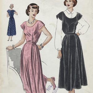 Vogue 6618 Oryginalny wykrój na regulowaną sukienkę ciążową z lat 40. XX wieku – rozmiar 14 (32 cale)