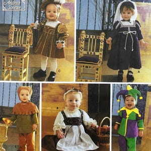 Simplicity 5517 Toddler Renaissance Costumes Sewing Pattern - Size .5-4 (B19-23") Cut to Size 4