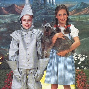 Patrón de costura McCall's 2202 para disfraces infantiles de Dorothy y el Hombre de Hojalata, años 80, tallas 4-6 (23-25"), sin cortar (FF)