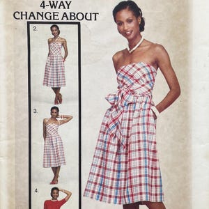 Butterick 5362 - 1970s 4-Way Change About Skirt and Dress Sewing Pattern - Waist Size 28" - Uncut (FF)
