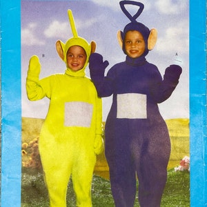 Butterick 5792 - Dipsy and Tinky-Winky Teletubbies Children's Costume Pattern - Size XS-L (21-25.5") - Uncut (FF)