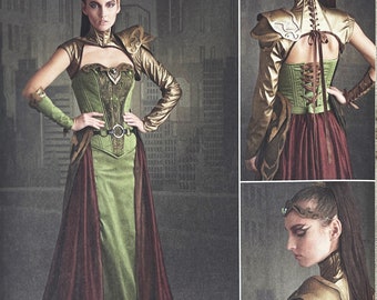 Simplicity 8363 Fantasy Ranger Costume Sewing Pattern with Cosplay Foam Armor - Size 6-14 or 14-22  Uncut