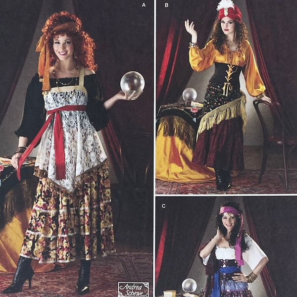 Simplicity 2331 - Boho Fortune Teller Costume Pattern - Size 14-22 (36-44") - Uncut (FF)