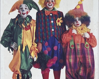 Simplicity 7120 Shirley Botsford Children's Jester and Clown Costume Sewing Pattern - Uncut Size Medium (6-8)