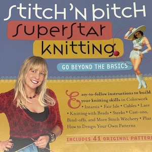 Libro de tejido Stitch 'n Bitch Superstar: Ve más allá de lo básico - Por Debbie Stoller