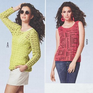 Burda 6923 Easy Tank Top and T-Shirt Sewing Pattern - Uncut Size 8-20 (30.5-41")