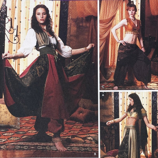 Simplicity 5359 - Belly Dancing Costume Pattern -  Size 6-12 (30.5-34") - Uncut (FF)