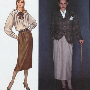 Mönster för stil 1106 Margaret Howell Dapper jacka, kjol och blus – oklippt storlek 14 (36")