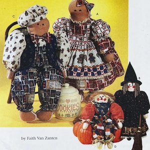 Patrón de costura Simplicity 7345 Faith Van Zanten para muñecas y ropa - Sin cortar, tamaño 31"